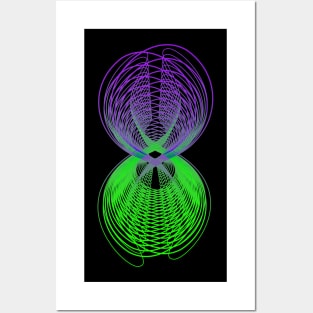 Galaxy abstract geometric futuristic Posters and Art